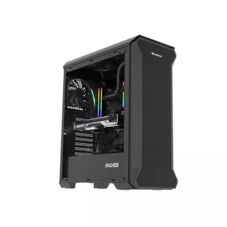 Genesis IRID 505F/Midi Tower/Transpar/Fekete számítógépház