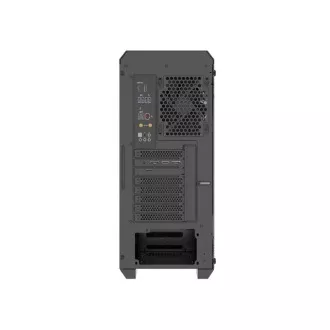 Genesis IRID 505F/Midi Tower/Transpar/Fekete számítógépház