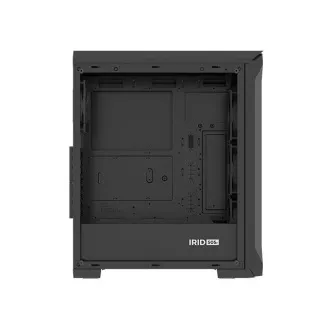 Genesis IRID 505F/Midi Tower/Transpar/Fekete számítógépház