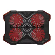 Hűtőbetét NB Genesis OXID 260, LED, 15,6-17,3" 4x ventilátor, 2xUSB