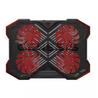 Hűtőbetét NB Genesis OXID 260, LED, 15,6-17,3" 4x ventilátor, 2xUSB