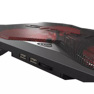 Hűtőbetét NB Genesis OXID 260, LED, 15,6-17,3" 4x ventilátor, 2xUSB