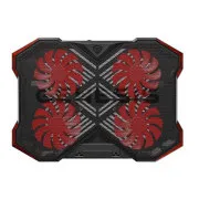 Hűtőbetét NB Genesis OXID 260, LED, 15,6-17,3" 4x ventilátor, 2xUSB