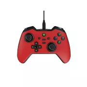 Vezetékes gamepad Genesis MANGAN 300, PC/Switch/Mobilhoz, piros