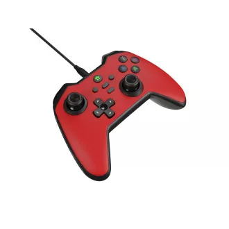 Vezetékes gamepad Genesis MANGAN 300, PC/Switch/Mobilhoz, piros