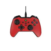 Vezetékes gamepad Genesis MANGAN 300, PC/Switch/Mobilhoz, piros