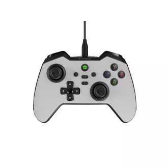 Genesis MANGAN 300 vezetékes gamepad, PC/Switch/Mobilhoz, fehér színű