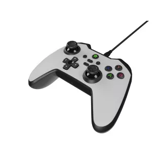 Genesis MANGAN 300 vezetékes gamepad, PC/Switch/Mobilhoz, fehér színű