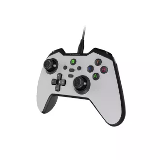 Genesis MANGAN 300 vezetékes gamepad, PC/Switch/Mobilhoz, fehér színű