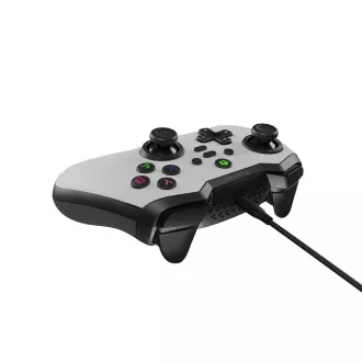 Genesis MANGAN 300 vezetékes gamepad, PC/Switch/Mobilhoz, fehér színű