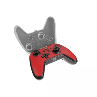 Vezeték nélküli Genesis MANGAN 400 gamepad PC/Switch/Mobilhoz, piros színű
