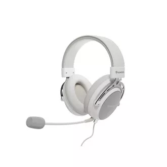 Játékos fejhallgató mikrofonnal Genesis TORON 301/Stereo/Jack/Vezeték/Stand/Wehér