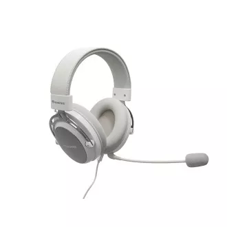 Játékos fejhallgató mikrofonnal Genesis TORON 301/Stereo/Jack/Vezeték/Stand/Wehér