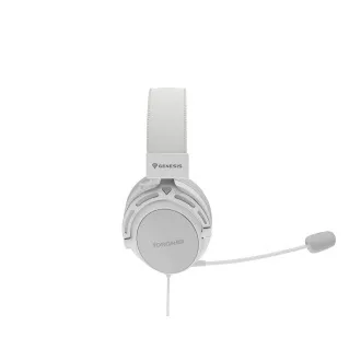Játékos fejhallgató mikrofonnal Genesis TORON 301/Stereo/Jack/Vezeték/Stand/Wehér