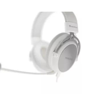 Játékos fejhallgató mikrofonnal Genesis TORON 301/Stereo/Jack/Vezeték/Stand/Wehér