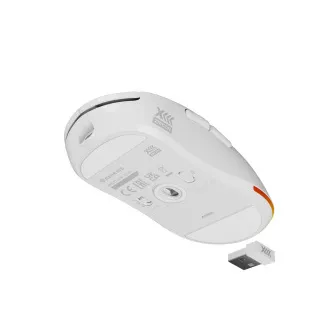 Genesis Gaming vezeték nélküli egér ZIRCON XIII/Gaming/Optikai/26,000 DPI/Vezeték nélküli USB/Fehér