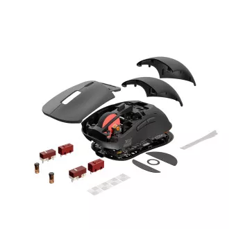 Genesis Gaming vezeték nélküli egér ZIRCON XIII/Gaming/Optikai/26,000 DPI/Vezeték nélküli USB/Fekete