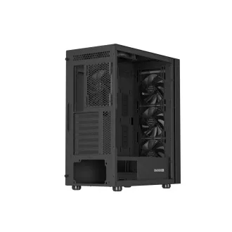 Genesis DIAXID 605F/Midi Tower/Transpar/Fekete számítógépház