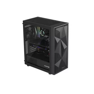 Genesis DIAXID 605F/Midi Tower/Transpar/Fekete számítógépház