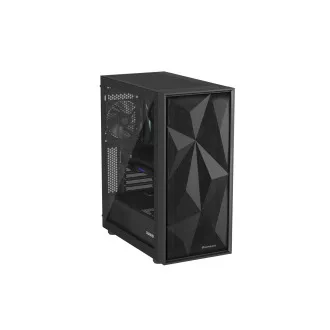 Genesis DIAXID 605F/Midi Tower/Transpar/Fekete számítógépház
