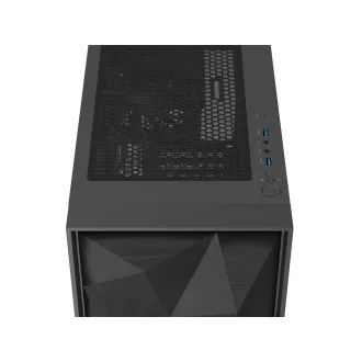 Genesis DIAXID 605F/Midi Tower/Transpar/Fekete számítógépház