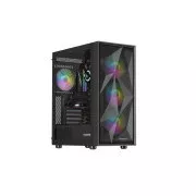 Genesis DIAXID 605 ARGB/Midi Tower/Transpar/Fekete számítógépház