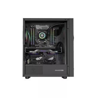 Genesis DIAXID 605 ARGB/Midi Tower/Transpar/Fekete számítógépház