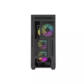 Genesis DIAXID 605 ARGB/Midi Tower/Transpar/Fekete számítógépház