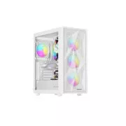 Számítógépes tok Genesis DIAXID 605 ARGB/Midi Tower/Transpar./Fehér