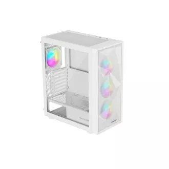 Számítógépes tok Genesis DIAXID 605 ARGB/Midi Tower/Transpar./Fehér
