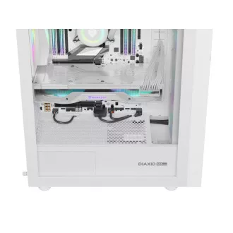 Számítógépes tok Genesis DIAXID 605 ARGB/Midi Tower/Transpar./Fehér