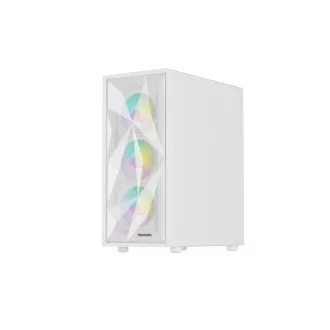 Számítógépes tok Genesis DIAXID 605 ARGB/Midi Tower/Transpar./Fehér