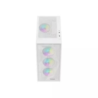 Számítógépes tok Genesis DIAXID 605 ARGB/Midi Tower/Transpar./Fehér
