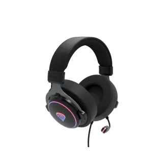 Játékos fejhallgató mikrofonnal Genesis NEON 764/7.1/USB/Wire/Stand/Black
