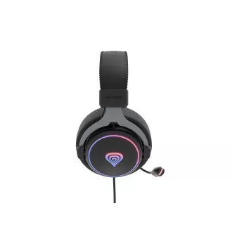 Játékos fejhallgató mikrofonnal Genesis NEON 764/7.1/USB/Wire/Stand/Black