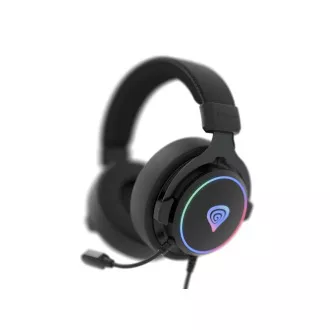 Játékos fejhallgató mikrofonnal Genesis NEON 764/7.1/USB/Wire/Stand/Black