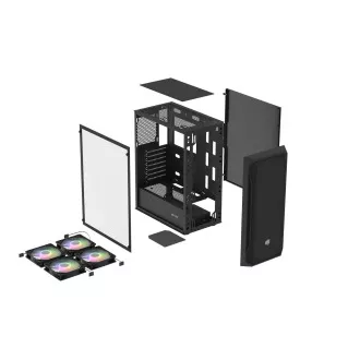 PC tok Fury SHOBO/Midi Tower/Transpar./Fekete