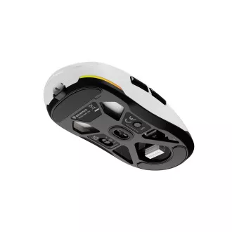 Genesis Gaming egér ZIRCON 660/Gaming/Optikai/12,000 DPI/Vezeték nélküli/Vezeték nélküli/Fehér