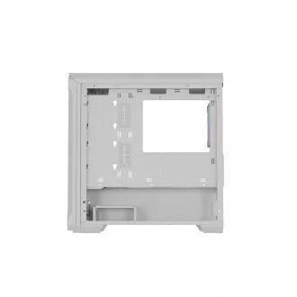 Számítógépes tok Genesis IRID 503 ARGB LITE/Mini Tower/Transpar./Fehér Számítógépes tok Genesis IRID 503 ARGB LITE/Mini Tower/Transpar./Fehér