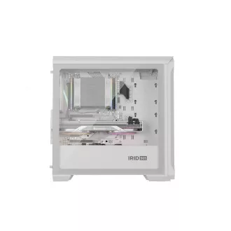 Számítógépes tok Genesis IRID 503 ARGB LITE/Mini Tower/Transpar./Fehér Számítógépes tok Genesis IRID 503 ARGB LITE/Mini Tower/Transpar./Fehér
