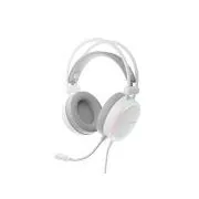 Játékos fejhallgató mikrofonnal Genesis NEON 613 G2/Jack/Stand/fehér