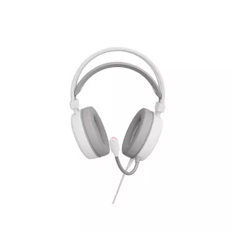Játékos fejhallgató mikrofonnal Genesis NEON 613 G2/Jack/Stand/fehér