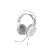 Játékos fejhallgató mikrofonnal Genesis NEON 613 G2/Jack/Stand/fehér