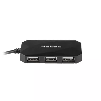 Natec Locust hub 4x USB 2.0 HUB, fekete