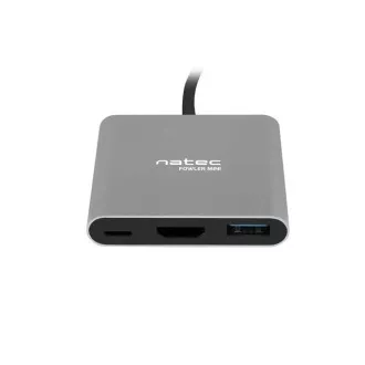 Natec multiport adapter Fowler MINI USB-C PD, USB 3.0, HDMI 4K