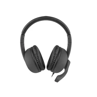 NATEC fejhallgató mikrofonnal RHEA, fekete színű