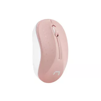 Natec Optikai egér TOUCAN/1600 DPI/Tesztelés/Optikai/1 600 DPI/Vezeték nélküli USB/Fehér-rózsaszín