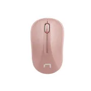 Natec Optikai egér TOUCAN/1600 DPI/Tesztelés/Optikai/1 600 DPI/Vezeték nélküli USB/Fehér-rózsaszín
