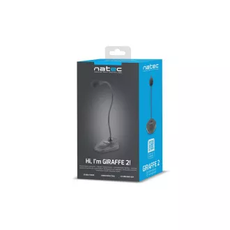 Natec mikrofon GIRAFFE 2, Mini Jack, fekete