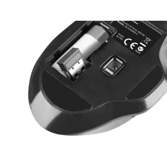 Natec Optikai egér BLACKBIRD 2/1600 DPI/Office/Optikai/1600 DPI/Vezeték nélküli USB/Fekete